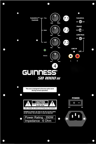 LOA SUB GUINNESS SB-1800 III CHÍNH HÃNG